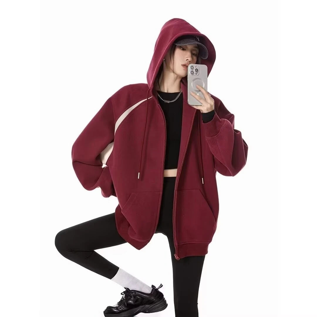 women's hoodies Women Clothes Hoodie 2025 Autumn Winter Thick Hoddies Women Streetwear Loose Casual