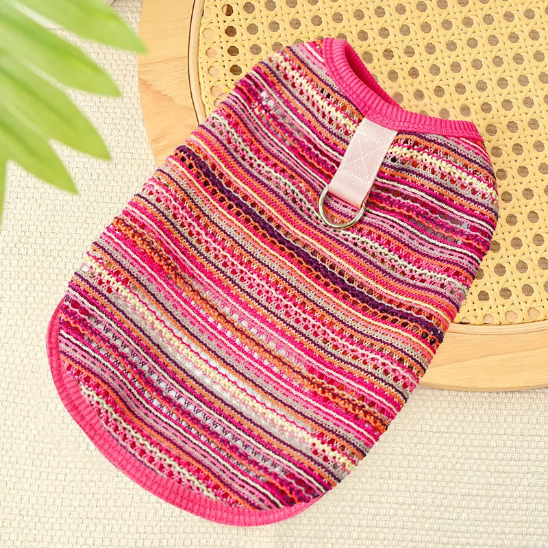 name-branded Pet Cat Clothes Breathable Kitty Clothing Dogs Soft Vests Summer Shirt Casual T-Shirt for Small Pet Costume Supplies Wholesale