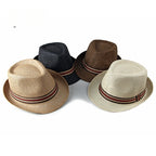 Women Beach Hats in Spring Summer British European and American Jazz Hats Men Fedoras Straw Hats Outdoor Travel Bucket Sun Hats