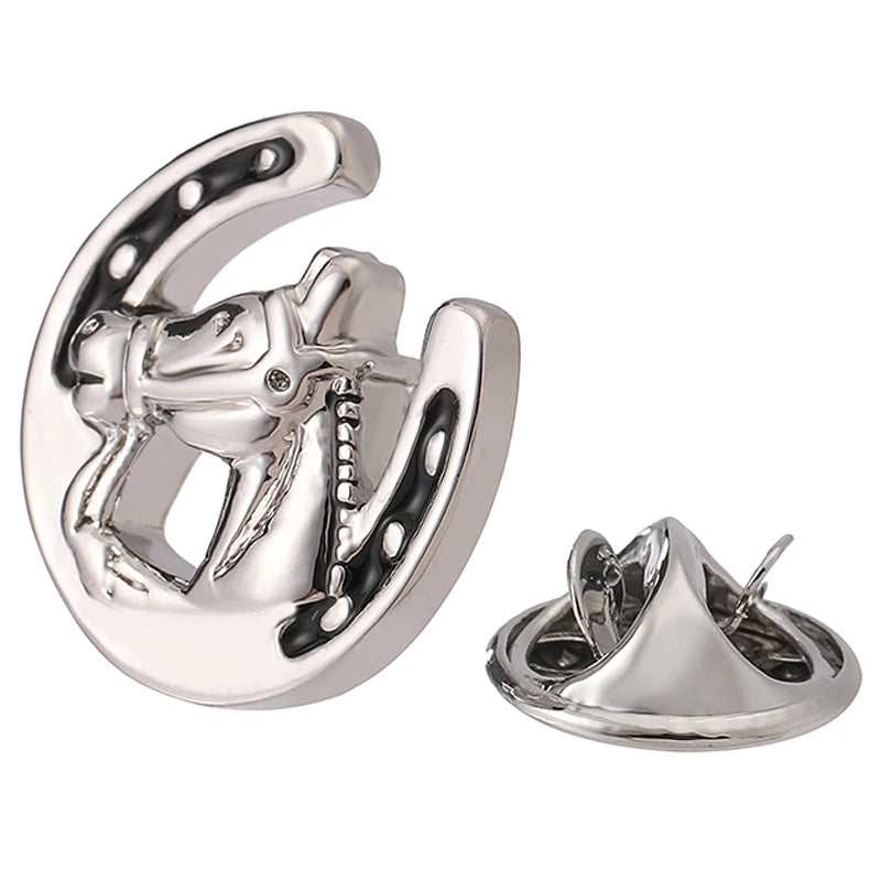 High quality men's and women's brooches cute animals dogs horses turtles lapels pins hats scarves badge accessories jewelry gift