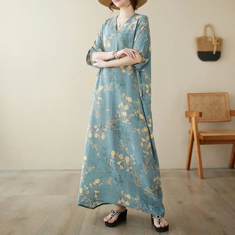 Summer Dress for Women Clothing Long Dress Fashion Clothes Cotton Vintage Harajuku Elegant Streetwear Maxi Beach Dresses