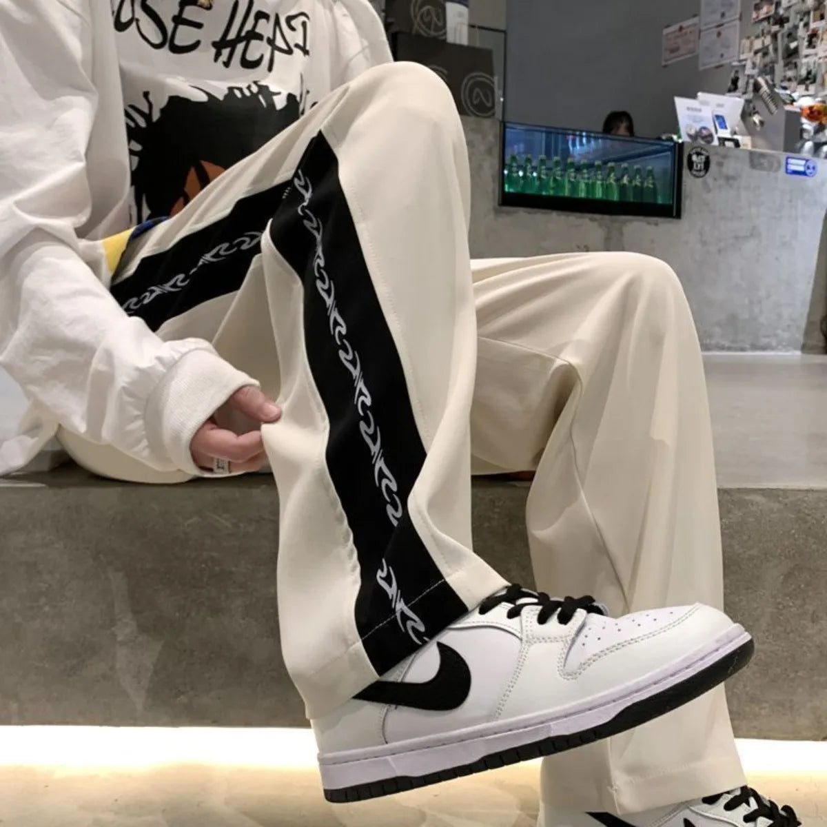 Men's Pants Male Summer New Fashion Olid Color Mens Cozy Trousers Baggy Streetwear  Lightweight Casual Straight-leg Pants