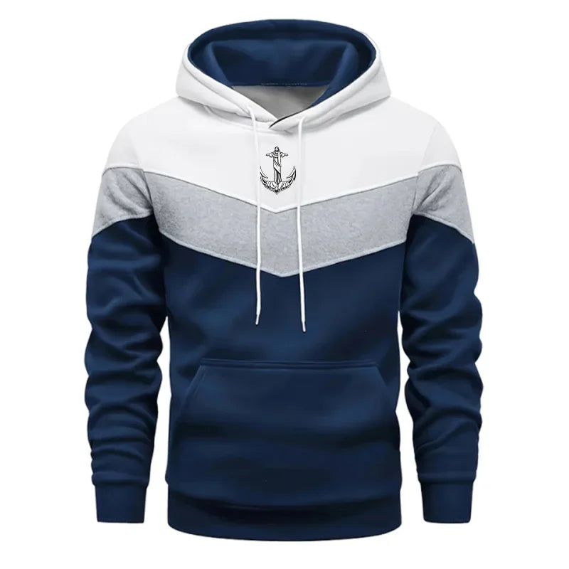 Versatile Men's Sweatshirts Sports Drawstring Hot Sales Autumn Winter Jogging Hoodies Outdoors Quality Casual Daily Tricolor Top