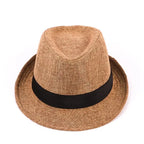 Men's Handsome Hats Jazz Cotton Linen Pure Hat Imitation Linen Sun Visor Hat Fashion Accessories