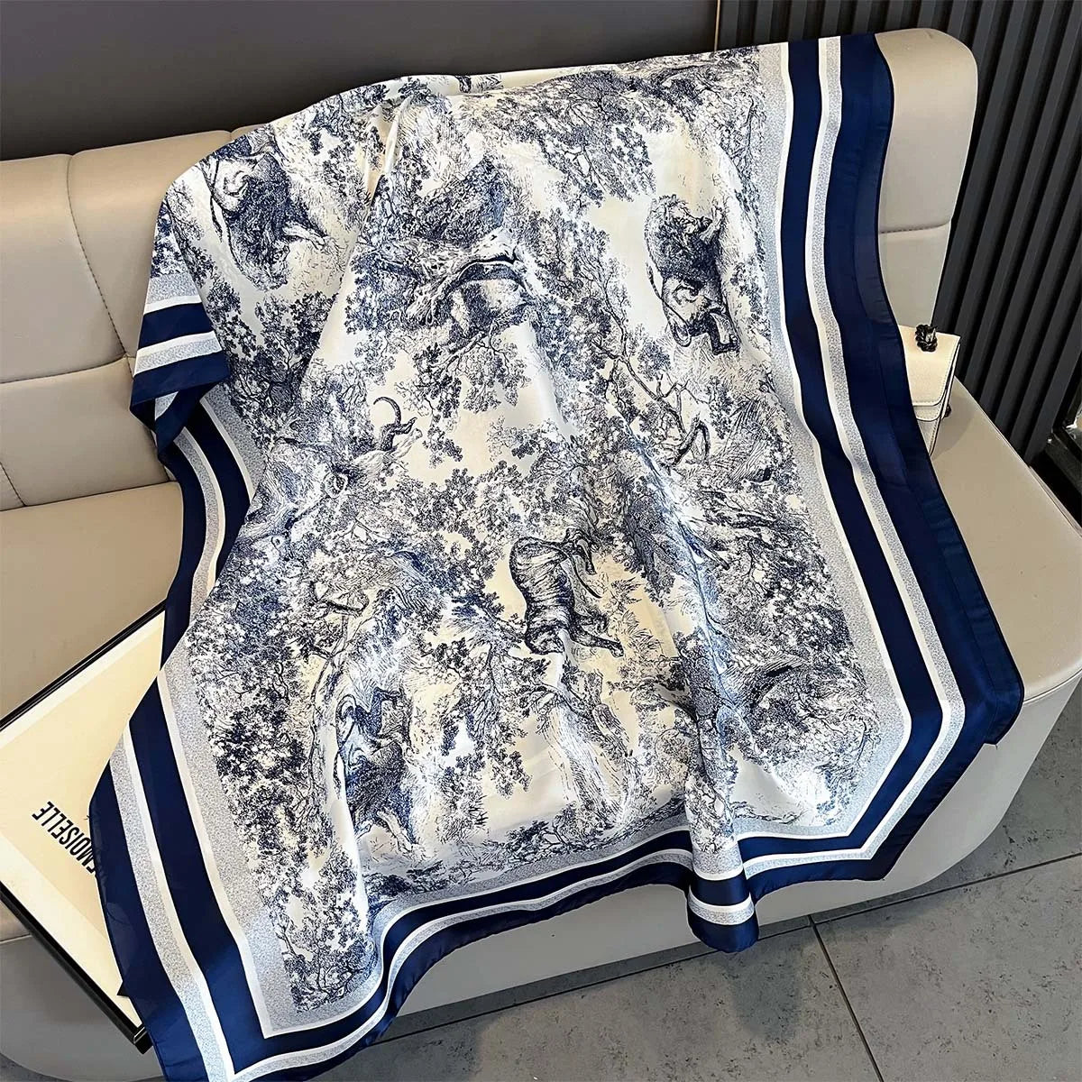 New Women Scarves Spring Summer Autumn Luxury Print Thin Light Satin Scarf Fashion Wrap Shawls 55 Colors Elegant Bandana Poncho