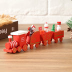Merry Christmas Home Decor: Christmas Train, Mini Christmas Tree & Reindeer - Xmas/Navidad/Happy New Year Gift Option