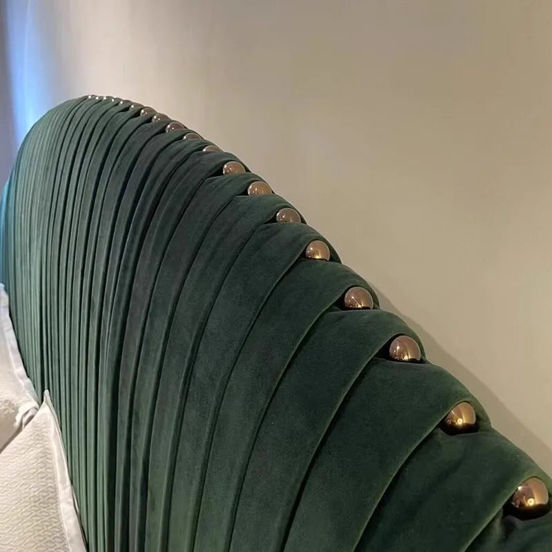 Bedroom Soft Bed Design Minimalist Aesthetics Cheap Designer Simple Bed Light Luxury High Quality Wood Cama Casal Furniture