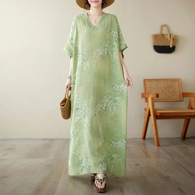 Summer Dress for Women Clothing Long Dress Fashion Clothes Cotton Vintage Harajuku Elegant Streetwear Maxi Beach Dresses