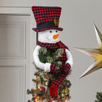 Christmas Cute Snowman Figurines Christmas Tree-Top Ornaments Party Atmosphere Decorations Festival Gift For Classmates