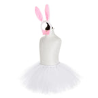 Easter Set Party  Girls Rabbit  Bunny Ear Headband Dress Skirt Bow Tie Tail Girl Birthday Halloween Costume Cosplay