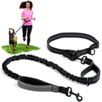 Pet Leash Pet Leash, Portable Running Sports Leash, Reflective Two-hand Handle Retractable Dog Leash, Dog Chain Leash