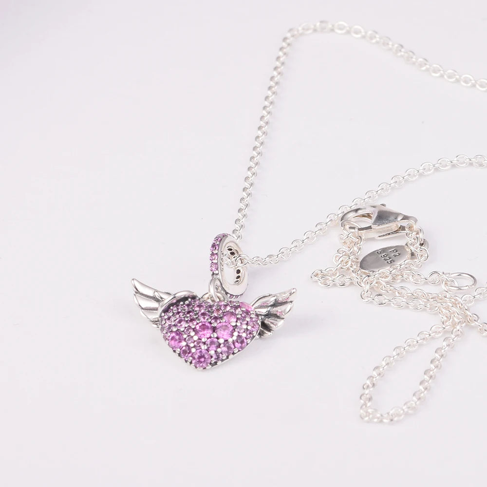 Valentine's Day 2022 Fashion S925 New Necklaces for Women Sterling Silver Collier Choker Jewelry Female Chain Necklaces