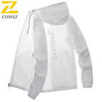 Summer Lightweight Jacket Men's Casual Quick-drying Breathable UV Sunscreen Hooded Coat Men Fishing Ultra-thin Skin Windbreaker
