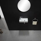 Bathroom Mini Wall-mounted Wash Basin Balcony Ultra-narrow Ceramic Bathroom Sink Family Bedroom Wall-mounted Wash Basin