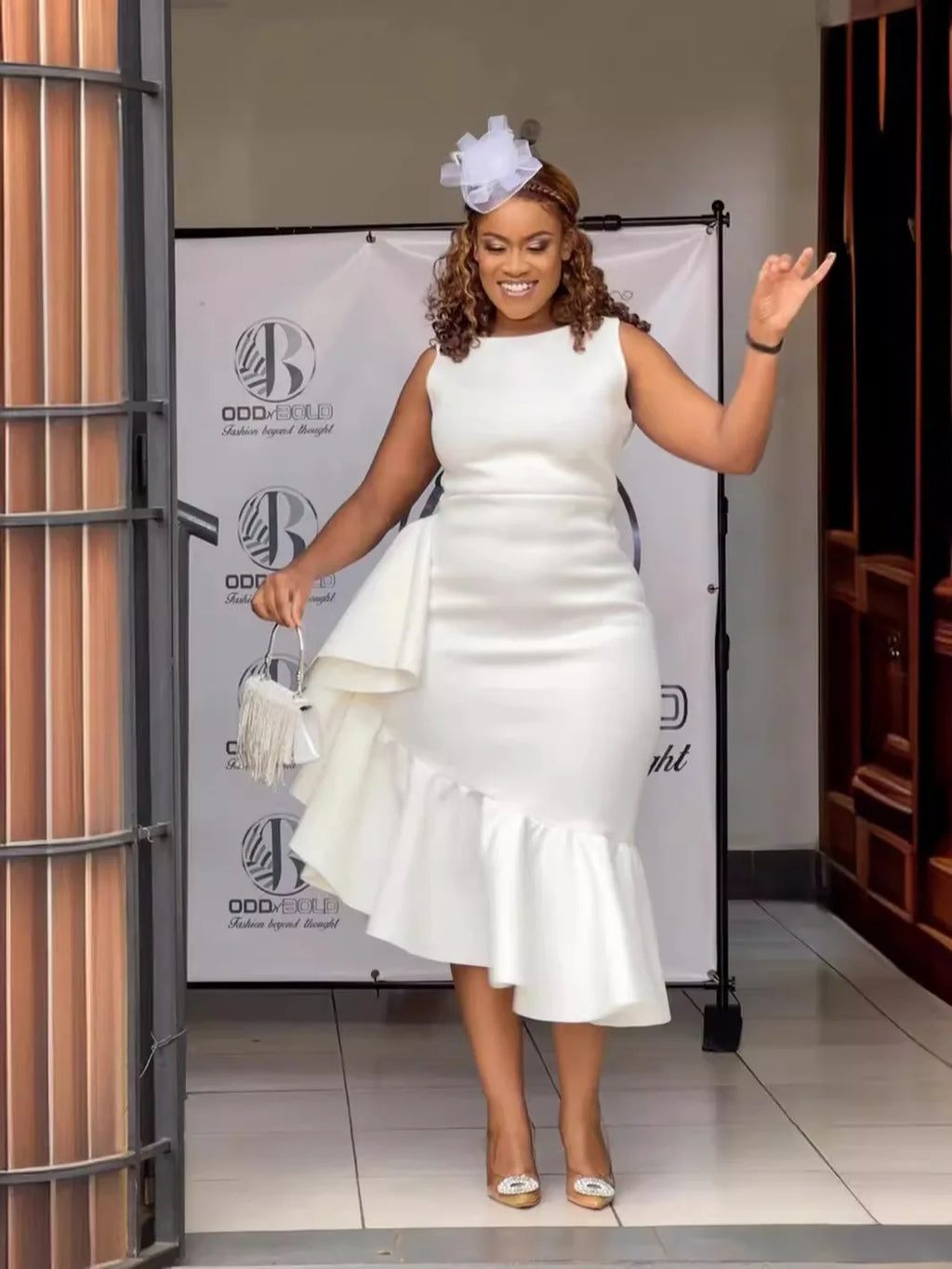 Summer Dress for Women 2024 Casual Solid Ruffle Hem Irregular Sleeveless Party Birthday Wedding Maxi Long Dresses Women