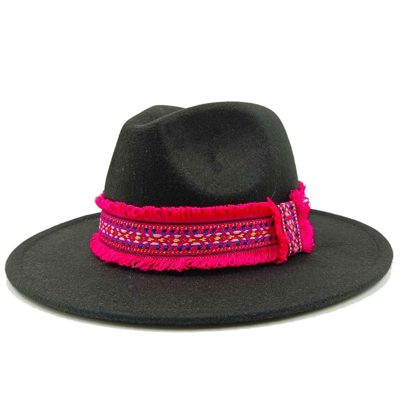 Fedoras 9.5cm Hat Bow Ribbon Feather Accessories Autumn and Winter Men's and Women's Hats Fashion Wide brimmed hats for women