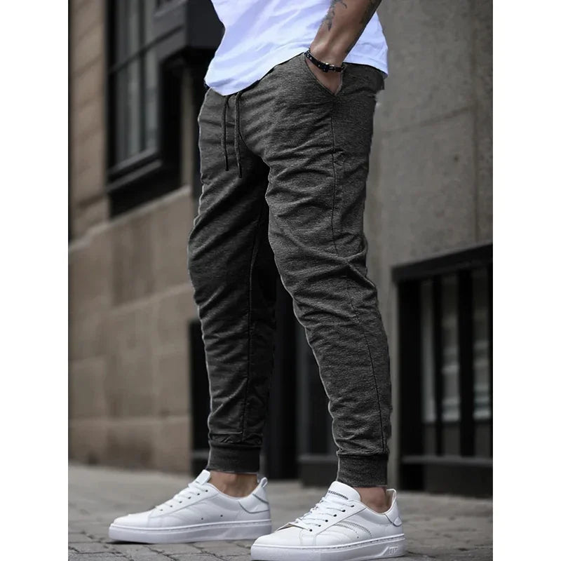 Summer Men's Joggers Ideal for Running Fitness Breathable Sweatpants for Workout Fashion Casual Trousers