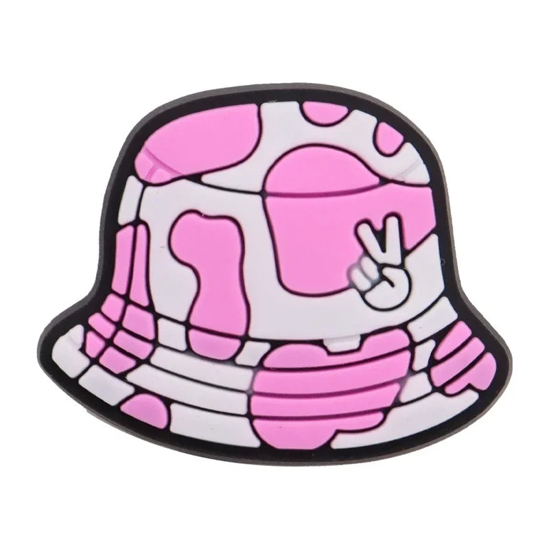 Pink Suitcase Shoe Charms for Crocs Accessories Sandals Men Clogs Pins Women Badges Girls Jeans Kids Decorations Buckle Shoes