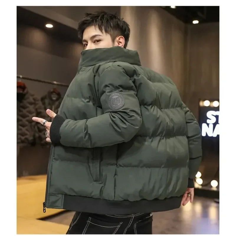 Winter Man Jackets Cotton-padded Parkas Puffer Jacket Men Warm Coats Thick Casual Outwear Streetwear Comfortable Men's Clothing