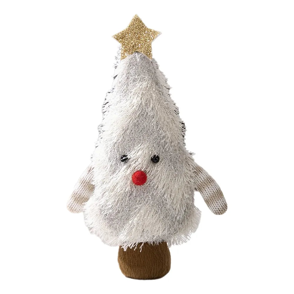 Home Decor Handmade Christmas Tree Decoration Soft Decorative Xmas Desktop Ornament Creative Cartoon Christmas Doll Kids Gift
