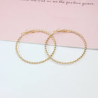 Simple 5CM Big Hoop Earring for Women Hiphop Rock Twist Weaving Winding Circle Round Loop Jewelry Brincos Ornamentos Orejeras