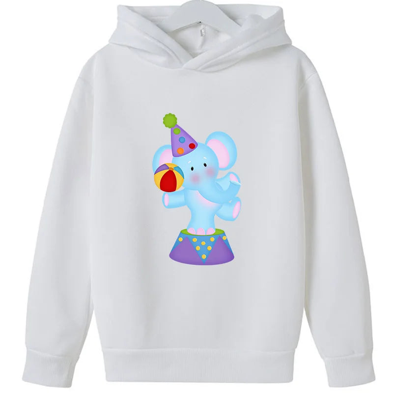 New Children's Hoodie in The Child   Elephant  Print  Version of The Top Baby Foreign Style Coat Sweatshirt  Sweater  Sweaters