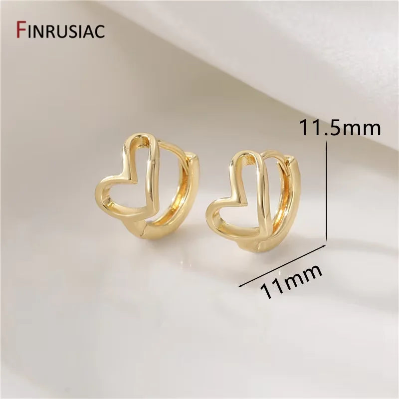 New Trendy Real Gold Plated Round Hoop Earrings For Women Girls Ladies Big Hoops Gold Circle Ring Earrings Party Gift