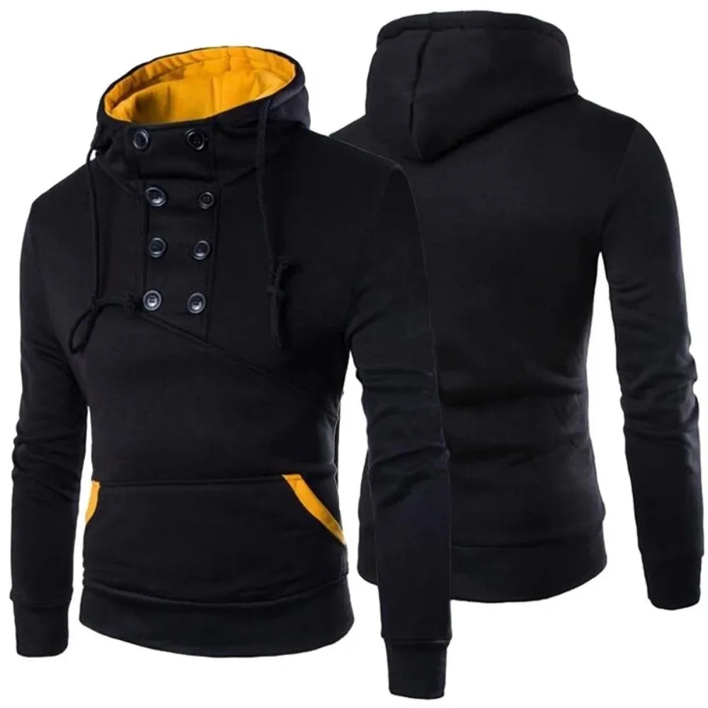 Men's Hoodie Sweatshirts for Men Pullover Spring Autumn Slim Fit Tops Sweatshirt Mens Casual Blouses Hoodie