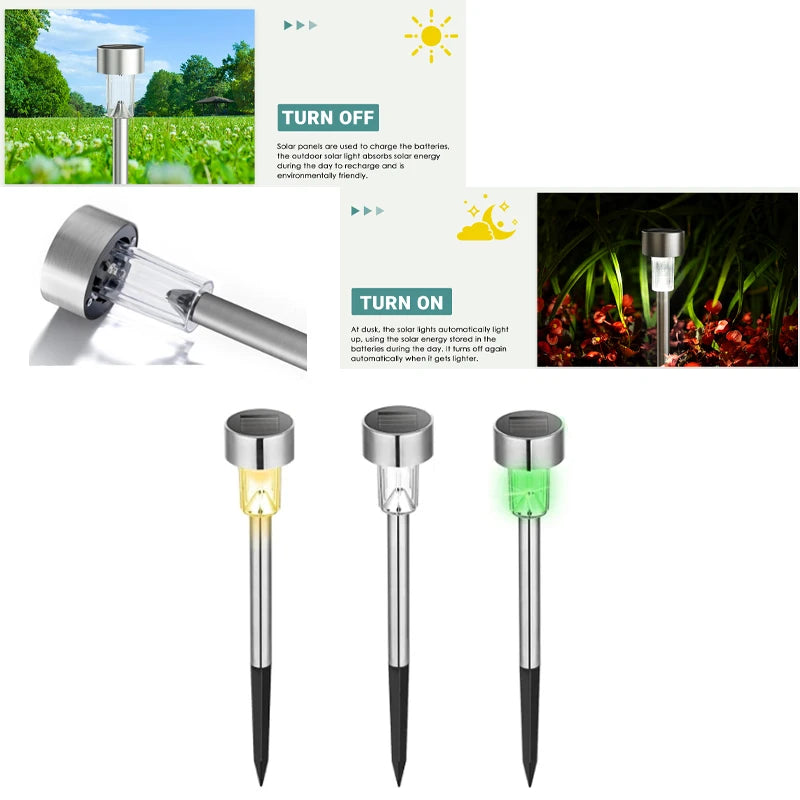 LED Solar Light Outdoors Landscape Spotlights Wireless Waterproof Outdoor Solar LED light  Atmosphere Lighting for Yard Garden