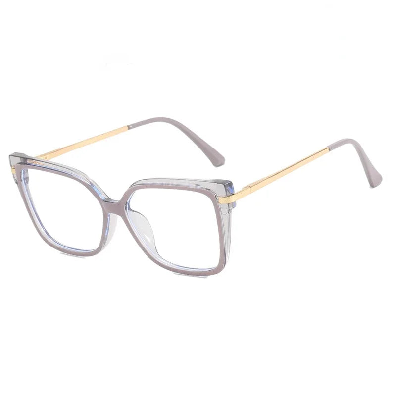 Vintage Glasses Frames For Women Latest Trends Fashion Square Transparent Optical Lenses Anti Blue Light Clear Eyeglass Luxury