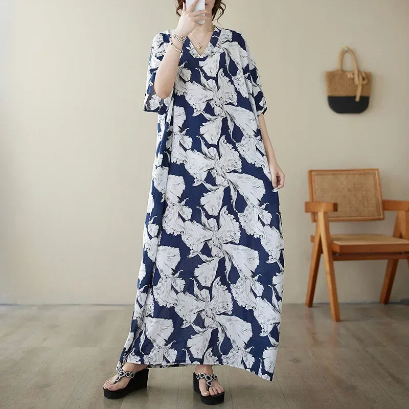 Summer Dress for Women Clothing Long Dress Fashion Clothes Cotton Vintage Harajuku Elegant Streetwear Maxi Beach Dresses