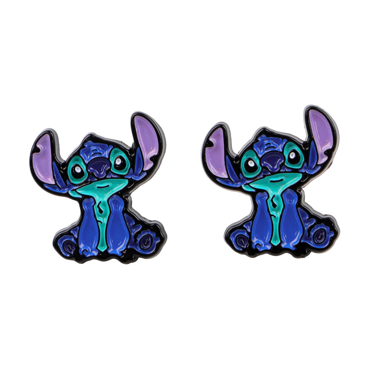 Cute Stitch Stud Earrings for Women Piercing Women's Stainless Steel Jewelry Fashion Accessories Gift for Girl