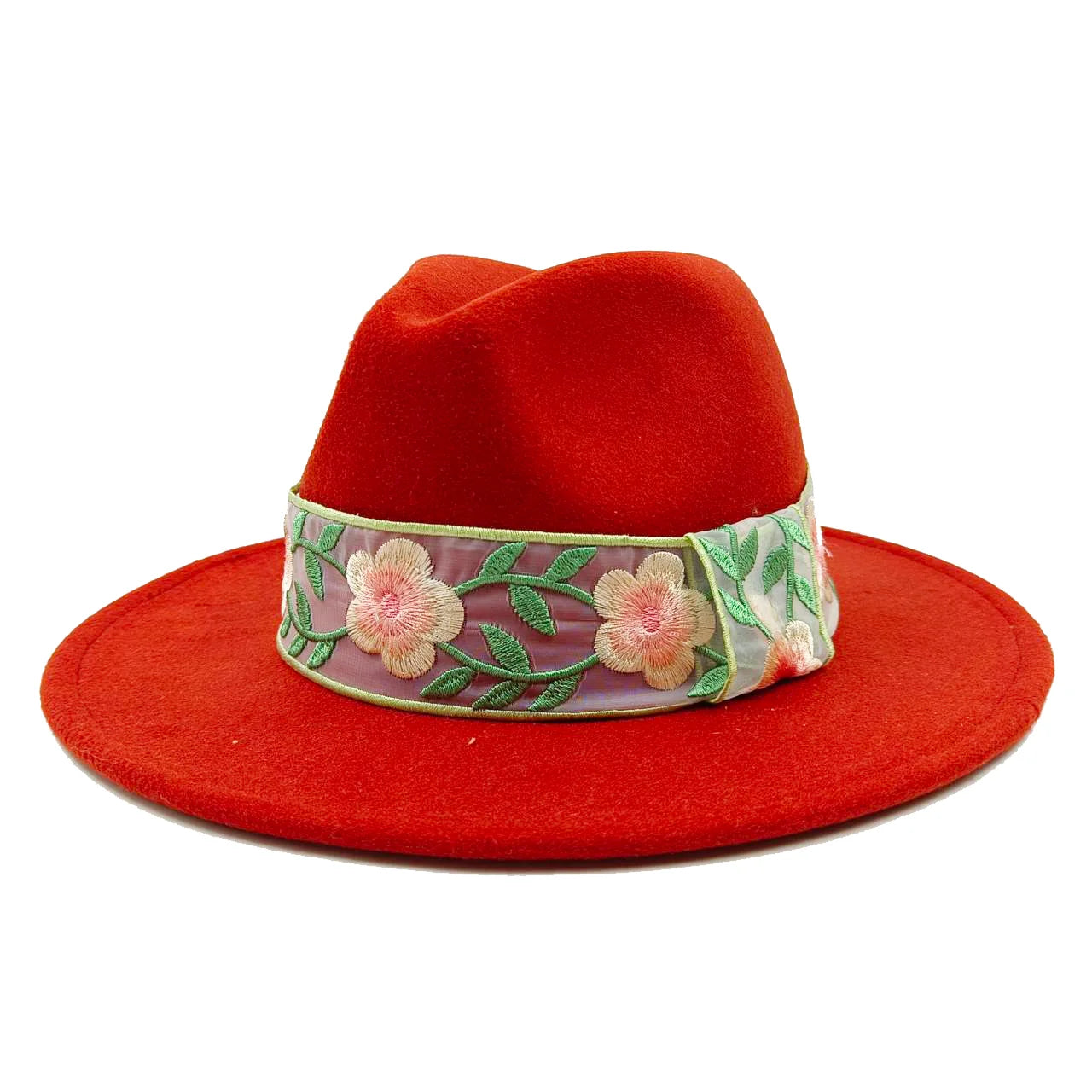 Fedoras 9.5cm Hat Bow Ribbon Feather Accessories Autumn and Winter Men's and Women's Hats Fashion Wide brimmed hats for women