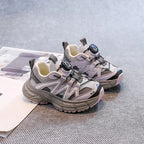 Children Sports Shoes Handsome Boys Girls Casual Sneakers Thick Soft Sole 2025 Autumn Students Running Shoes Breathable Non-slip Children Shoes