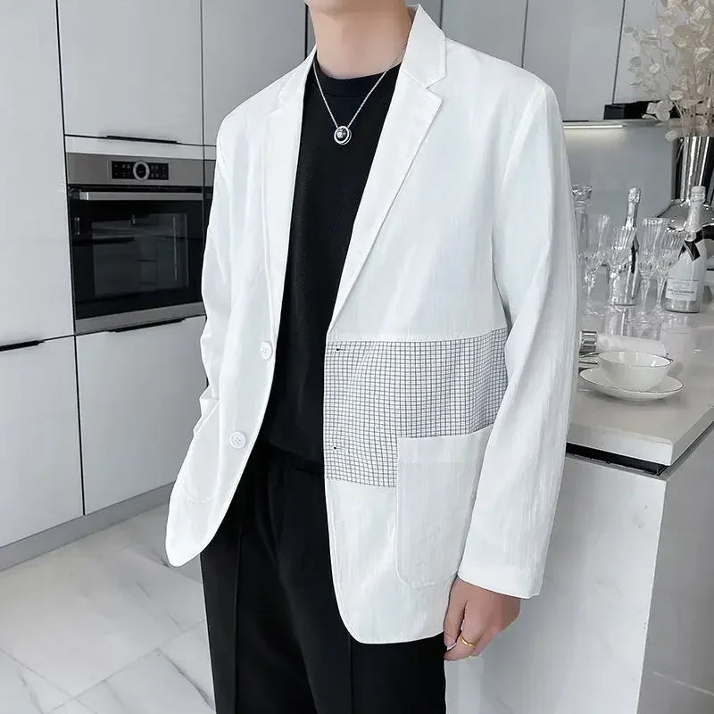 Male Coats Casual Men's Jackets High Quality Solid Color Clothing Fashion 2024 Trendy Deals Luxury Designer Korean Reviews Many