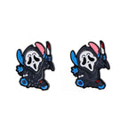 Cute Stitch Stud Earrings for Women Piercing Women's Stainless Steel Jewelry Fashion Accessories Gift for Girl