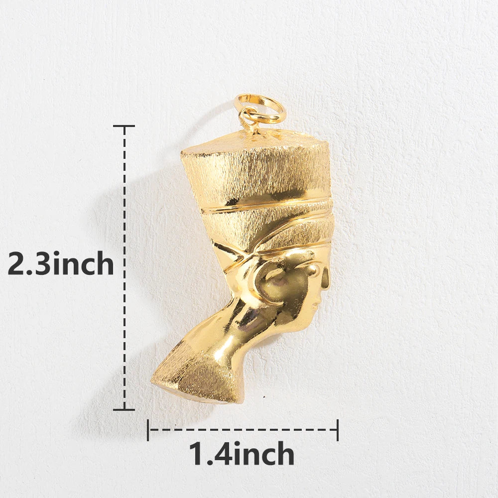 Pendant Necklace with Chain Gold Plated Dubai African Accessories For Women Big Size Men Hip Hop Fashion Jewelry