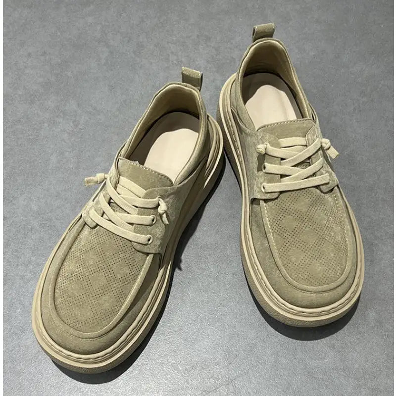 Men's Cosy Fashionable Comfortable Flat Footwear Fall New Men Casual Shoes Retro Lightweight Breathable Non-Slip Mens Sneakers