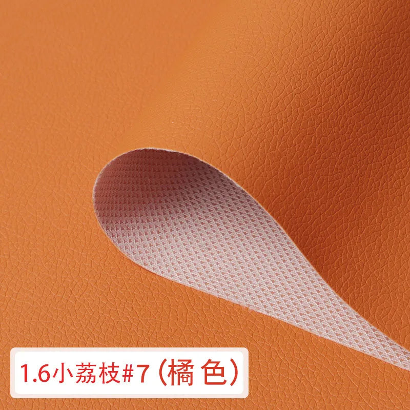 Artificial Leather For DIY Bag Material Fabric , Faux Leather Nice PU Leather 50*160cm Upholstery Furniture Fabric 0.65mm