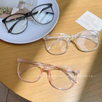 Anti-blue Light Optical Glasses Unisex Retro Ultra-light Large Square Frame Eyewear