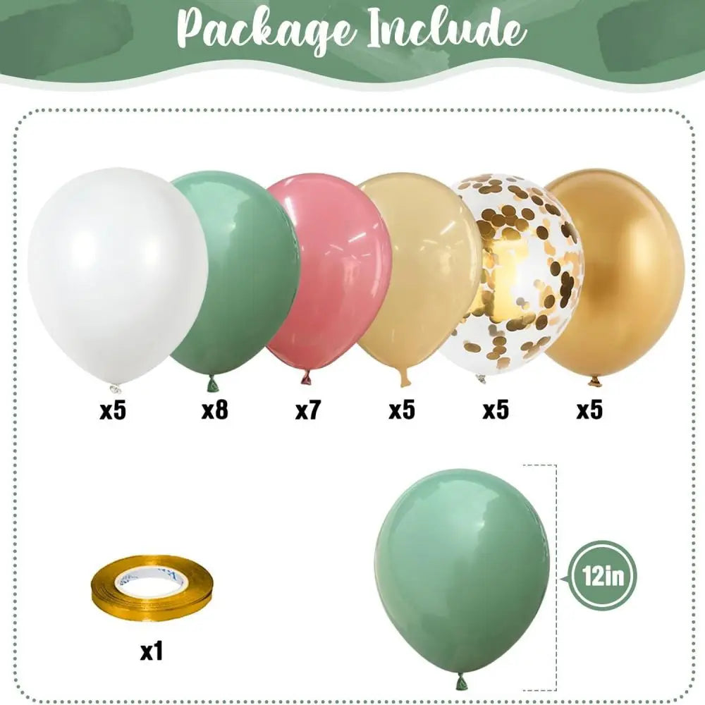 Balloons Valentine's Day Birthday Wedding Decorations Pink Happy Anniversary Arch for Structure Baby 1 Year  Gender Revelation