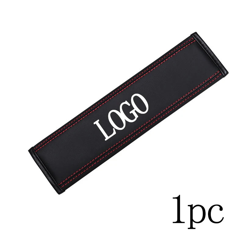 Top leather material automotive seat belt cover shoulder protector