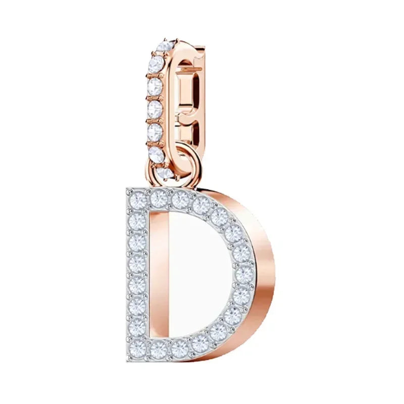 Pendants Fine Jewelry Charming Letter Crystal Pendants Fashion Necklace Bracelet Accessories for Women's Anniversary Gift