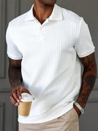 Men's Summer Casual Fashion Polo Shirt is Versatile and Suitable for Any Occasion with Lightweight and Breathable Fabric