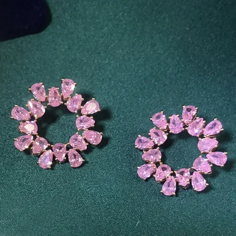 Original Drop Earrings 2025 New Trendy Crystal Fine Jewelry Sets Designer Earring Gift Party Jewelry for Women