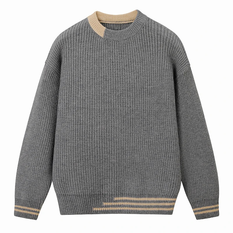 Men New Winter Casual Warm Pullover Sweater Is Comfortable Versatile Breathable Fashionable High-quality Windproof Warm Sweater