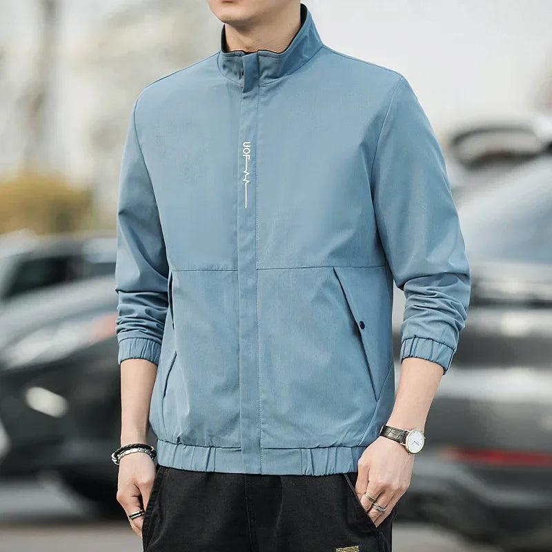 Men's Coat 2025 Spring Autumn Mens Jackets Hip Hop Street Thin Coat Sports Black Loose Windbreaker Men Clothing Men's Coat