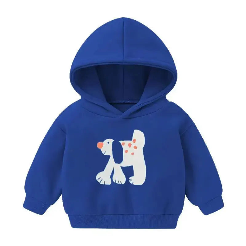 Winter Kids Hoodies Plus Velvet Sweatshirts for Boys Thicken Warm Children Pullovers Girls Outerwear Toddler Sweaters Clothes