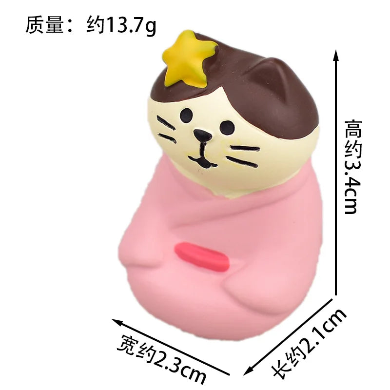 Zakka Chinese Valentine's Day Series Japan Decoration Figurines Resin Craft Desk Accessories Scene Decoration Gifts Home Decor