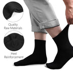 10/5/3MEN'S Mid-calf Socks Cotton Socks for All Seasons, Solid Colour and Versatile